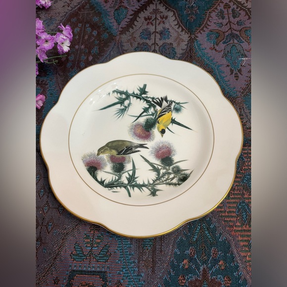 Three Royal Worcester of England Decorative 22K Bird Fine Bone China Plates - Picture 5 of 13